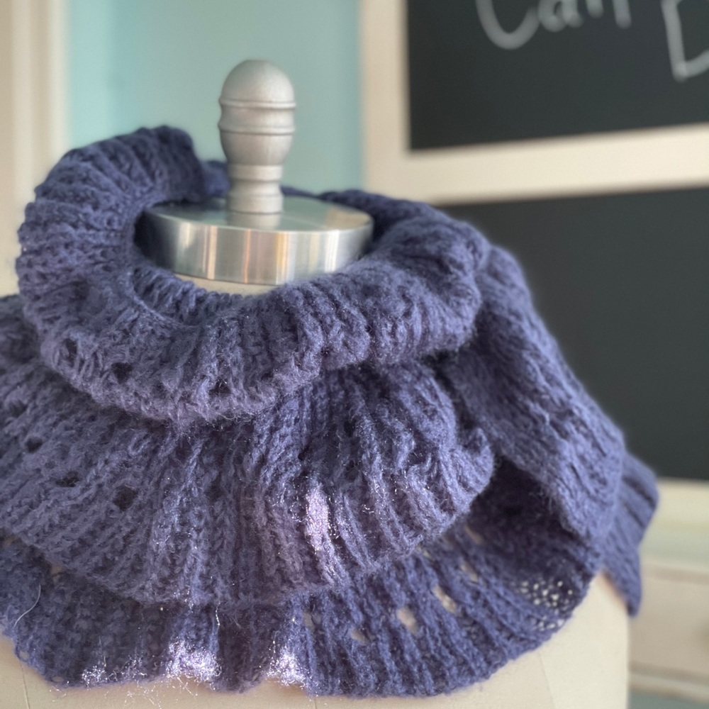 Ruffled Mohair Scarf